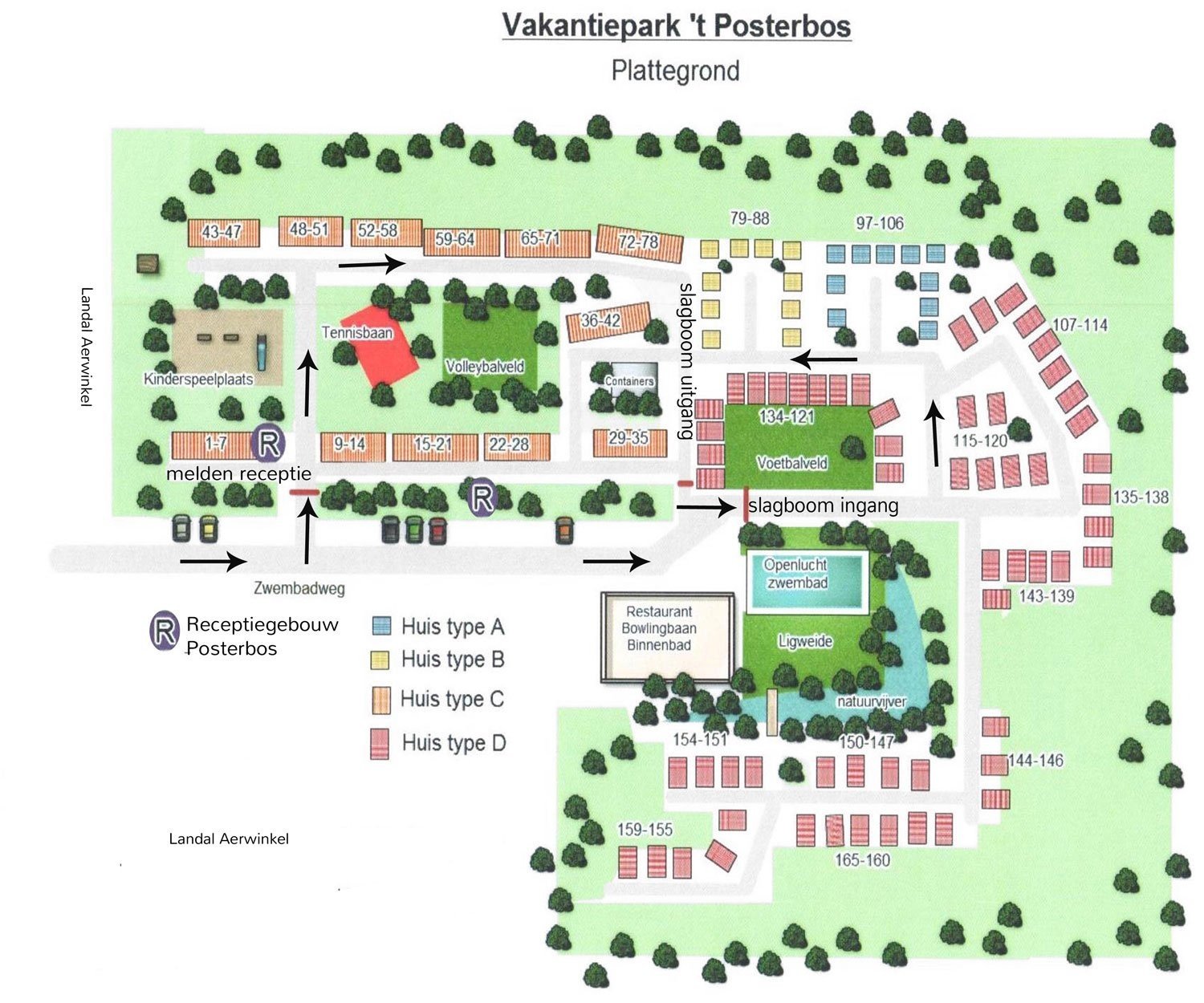 Plattegrond 't Posterbos 